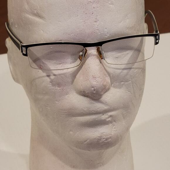 MIKLI MIKLI ML0943 0041 Eyeglasses Frame 54-17-135 Black White - Picture 10 of 13